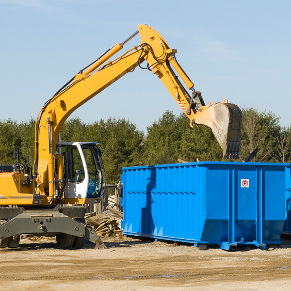 can i choose the location where the residential dumpster will be placed in Huguenot New York